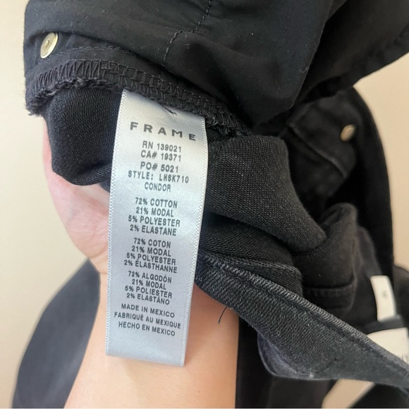 FRAME denim le high skinny jeans black gray size 31 / 12 - Picture 6 of 6
